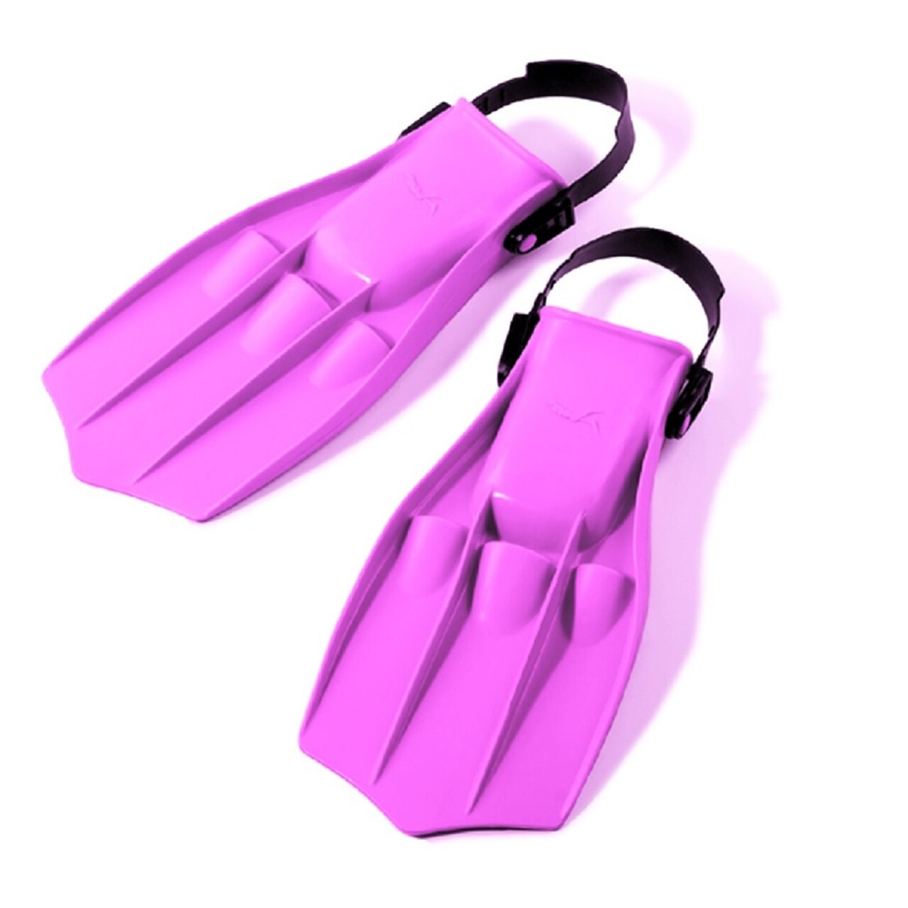 Swim Central 11.25" Florescent Pink Dolphin Recreational Swim Fins